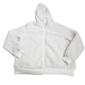 BumbleBella Jill Martin Yellowstone Dutton Ranch Sherpa Hoodie White Medium
